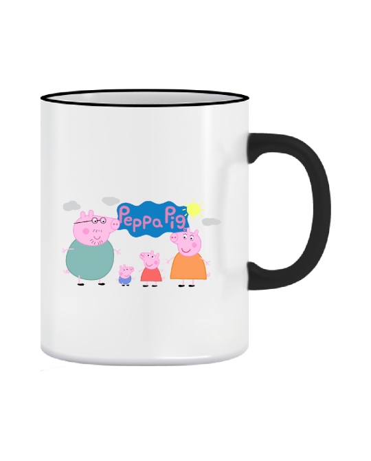 Puodelis Pepa Pig Pepos šeima